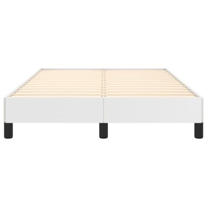 Рамка за легло без матрак, Бяла 120x190 см изкуствена кожа