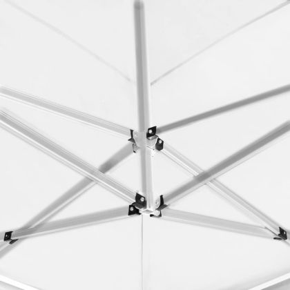 Професионална сгъваема шатра, алуминий, 6х3 м, бяла