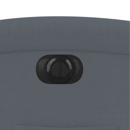 Електрически реклайнер стол, тъмносив, кадифе