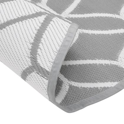 Килим за открито, ARAKIL сив, Ø160 см, PP