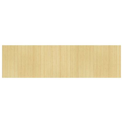 Преграда за стая, светъл натурален, ширина 600 см, височина 165 см, бамбук