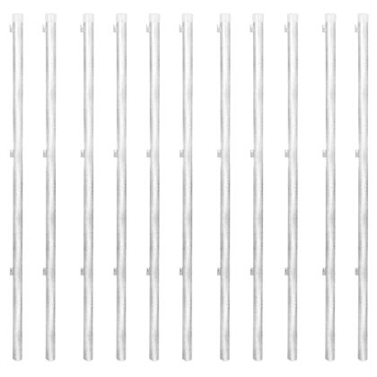 Оградна мрежа с колове и клинове поцинкована стомана 25x1,25 м