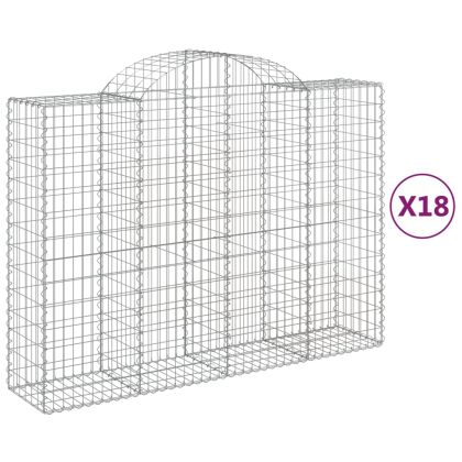 Габионни кошници арка 18 бр 200x50x140/160см поцинковано желязо