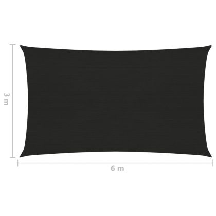 Платно-сенник, 160 г/м², черно, 3x6 м, HDPE