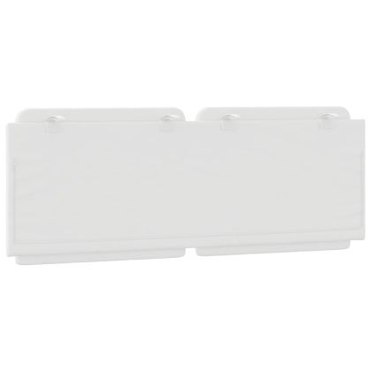 Мека табла за легло Zadar, бяла, 120 см, изкуствена кожа