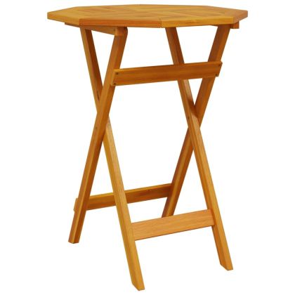 Сгъваема градинска маса Ø60x75 см масивна акация