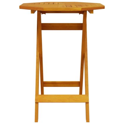 Сгъваема градинска маса Ø60x75 см масивна акация