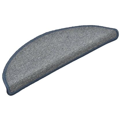 Изтривалки за стълби, 15 бр., 56x17x3 см, светло сиви и сини, полукръгли