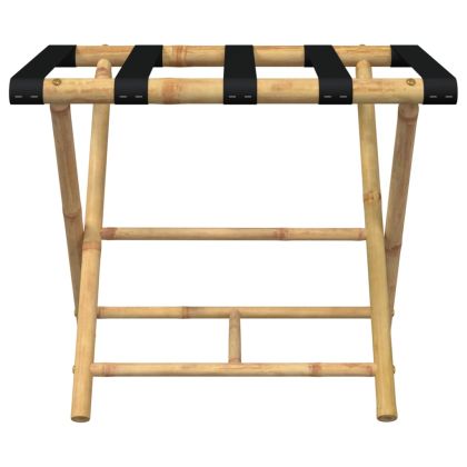 Сгъваема поставка за багаж 62x42x50,5 см бамбук