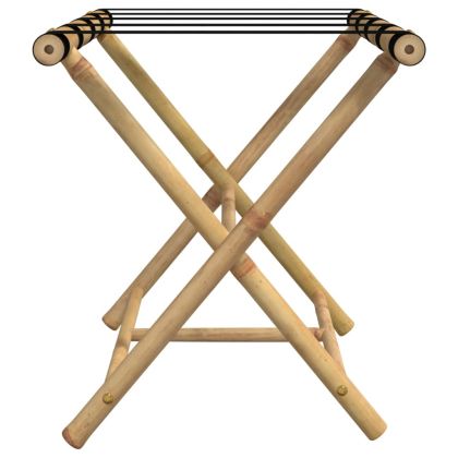 Сгъваема поставка за багаж 62x42x50,5 см бамбук