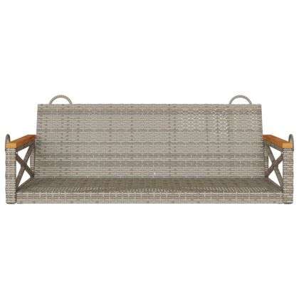 Пейка люлка, сива, 109x62x40 см, полиратан