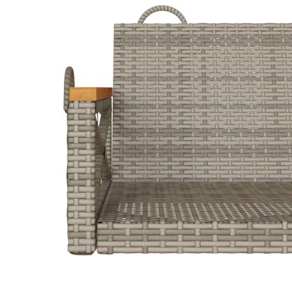 Пейка люлка, сива, 109x62x40 см, полиратан