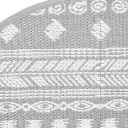 Килим за открито, ARAKIL сив, Ø200 см, PP