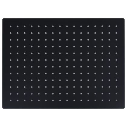 Rainshower душ пита, инокс, 40x30 cм, правоъгълна, черна