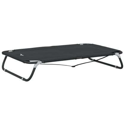 Кучешко легло, сгъваемо, антрацит, Оксфорд плат и стомана