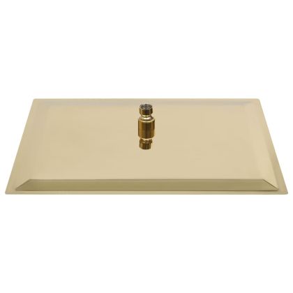 Rainshower душ пита, инокс, 50x50 cм, квадратна, златиста