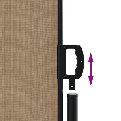 Прибираща се странична тента, таупе, 170x300 см