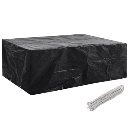 Покривало за градински мебели 8 капси 242x162x100 см