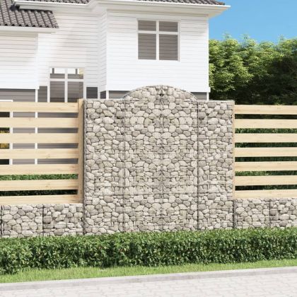 Дъговидна габионна кошница 200x30x200/220 см поцинковано желязо
