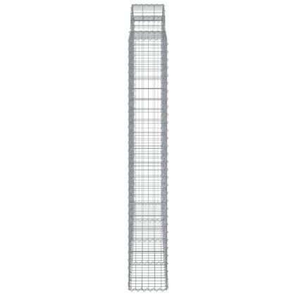 Дъговидна габионна кошница 200x30x200/220 см поцинковано желязо