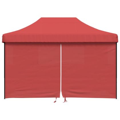 Сгъваема парти шатра pop-up с 4 странични стени бордо