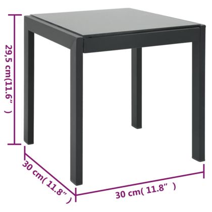Шезлонги, 2 бр, с масичка, textilene и стомана