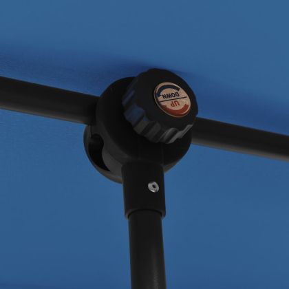 Градински чадър с алуминиев прът, 2x1,5 м, лазурносин