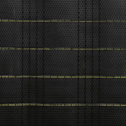 Балконски паравани, 10 бр, черен, 255x19 см, полиратан