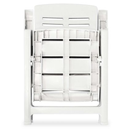 Бистро комплект, 3 части, пластмаса, бял