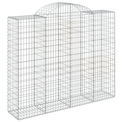 Габионни кошници арка 2 бр 200x50x160/180 см поцинковано желязо