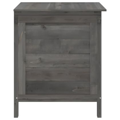 Градинска ракла антрацит 50x49x56,5 см чам масив