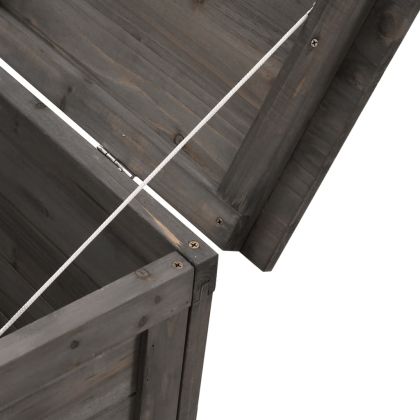 Градинска ракла антрацит 50x49x56,5 см чам масив