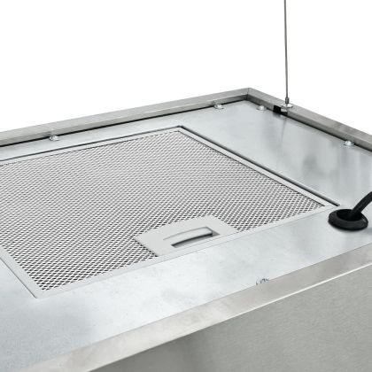 Висящ аспиратор островен LCD сензор 55 см неръждаема стомана
