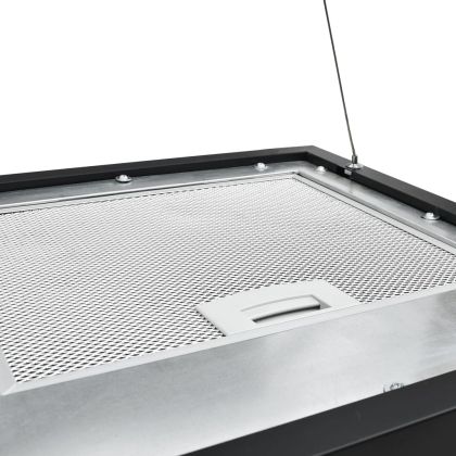 Висящ аспиратор остров LCD сензор 37 см прахово покрита стомана