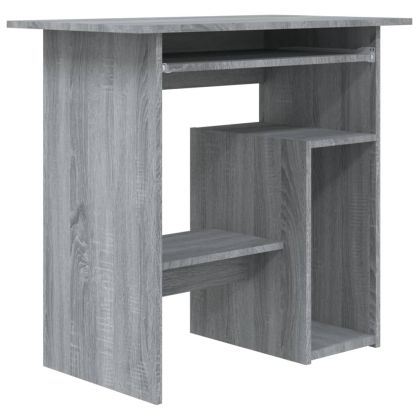 Бюро, сив сонома, 80x45x74 см, инженерно дърво