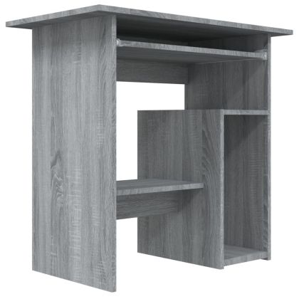 Бюро, сив сонома, 80x45x74 см, инженерно дърво
