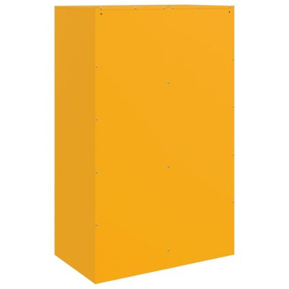 Бюфет, горчица жълто, 67x39x107 см, стомана