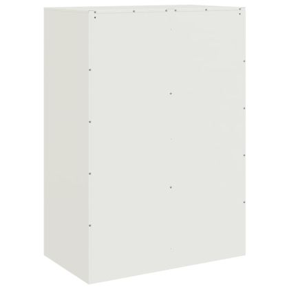Висок шкаф, бял, 67x39x95 см, стомана