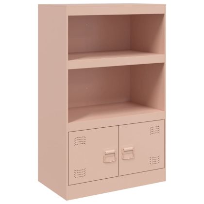 Бюфет, розов, 67x39x107 см, стомана