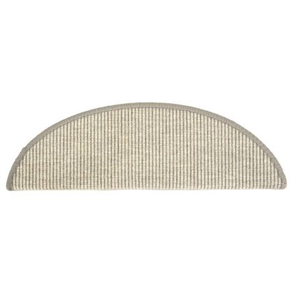 Изтривалки за стълби, 15 бр., 56x17x3 см, сребърни, полукръгли