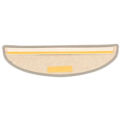 Изтривалки за стълби, 15 бр., 56x17x3 см, сребърни, полукръгли