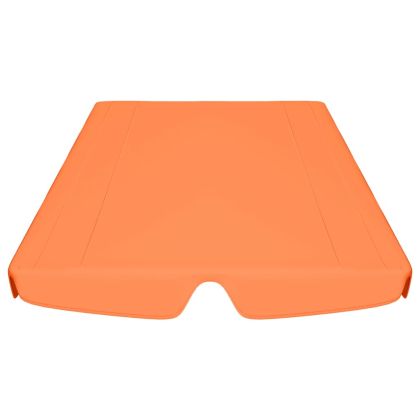 Резервен сенник за градинска люлка, оранжев, 188/168x145/110 см