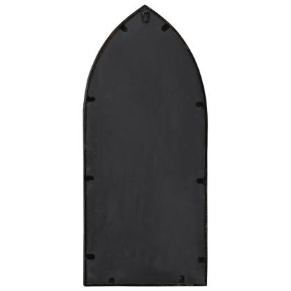 Огледало, черно, 70x30 см, желязо, за употреба на закрито