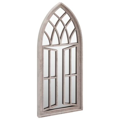 Градинско огледало пясъчно 70x30 см желязо за външна употреба