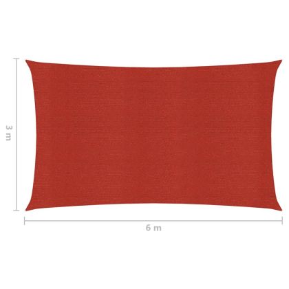 Платно-сенник, 160 г/м², червено, 3x6 м, HDPE