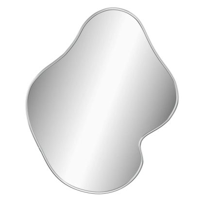 Стенно огледало сребро 60x50 см
