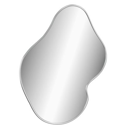 Стенно огледало сребро 60x50 см