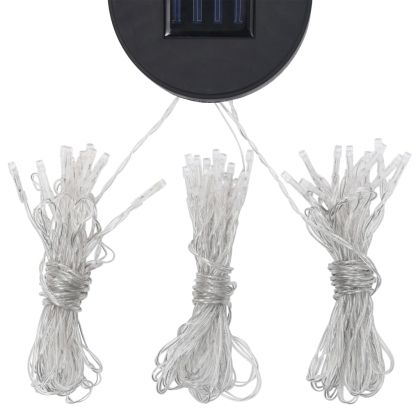 Шатра със завеси и LED светещи стрингове, 3х3 м, антрацит