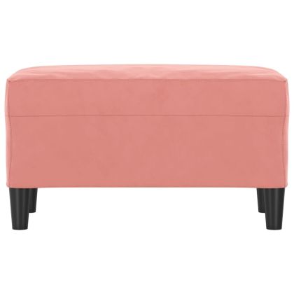 Пейка, розова, 70x35x41 см, кадифе