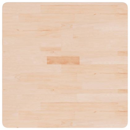 Квадратен плот за маса, 70x70x1,5 см, необработен дъб масив